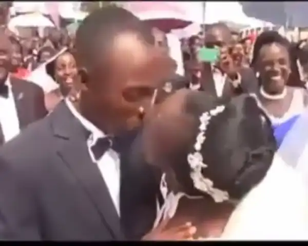 Multiple Couples Kiss Each Other Passionately In A Mass Wedding {Photos/Video}